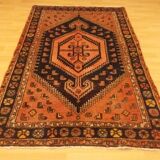 Handmade Persian Hamadan Rug 195x130cm