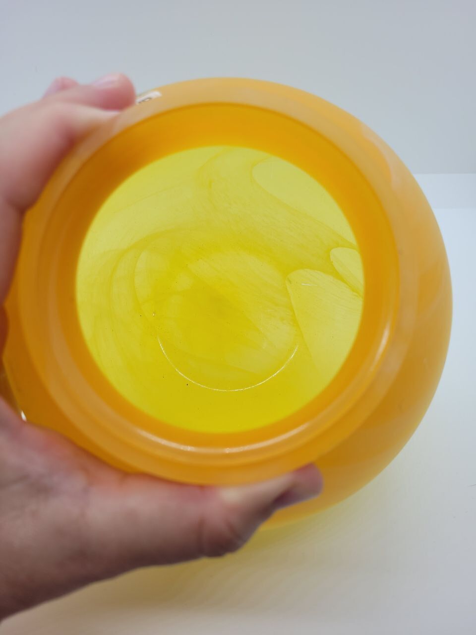 Orange yellow ball vase Ambiente 70s