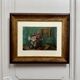 Aquarelle sur papier nature morte bouquet de fleurs XXe par Rivoto