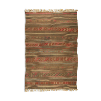 Anatolian handmade kilim rug 230 cm x 154 cm