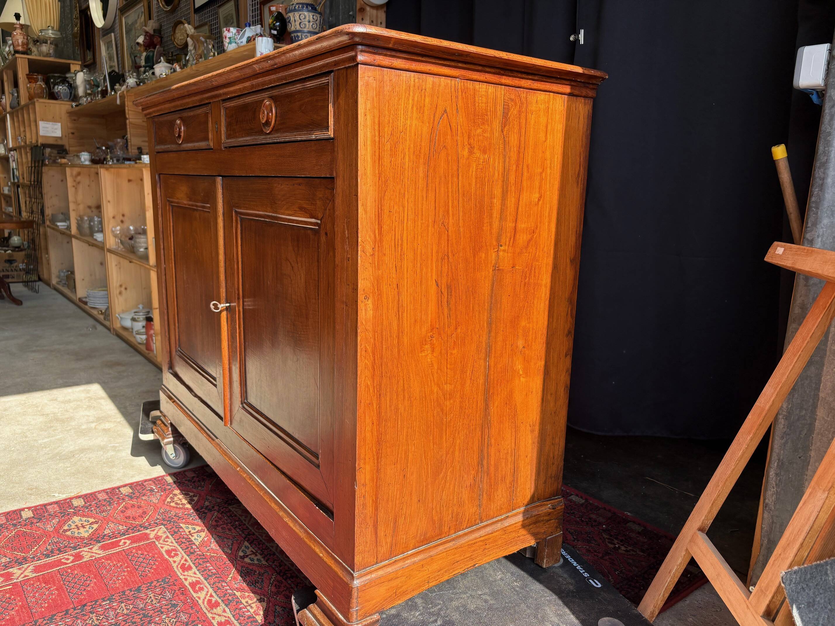 Antique solid oak sideboard