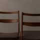 Ensemble de 4 chaises de salle à manger en teck ‘Minett’ de Yngve Ekström pour Troeds, Suède, 1960.