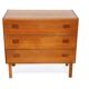 Teak chest of drawers, suede, 1960
