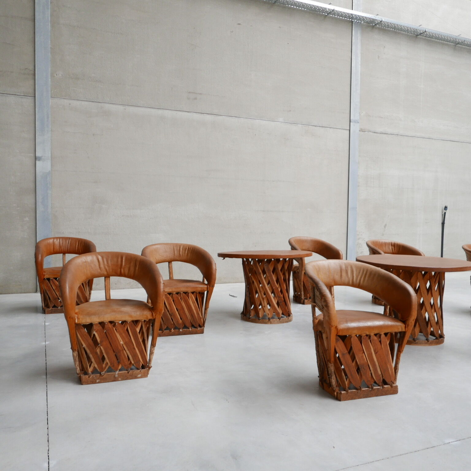 Set of Mid-Century Art Populaire Dining Chair and Table Set