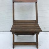 Ancienne chaise pliante enfant en bois