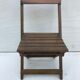 Old folding chair child in wood