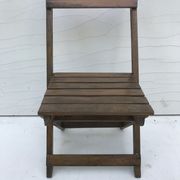 Old folding chair child in wood