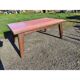 1960s oak dining table with integrated extensions.