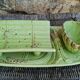 Asparagus service set in barbotine