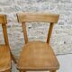 Paire de chaises de bistrot Baumann en bois clair