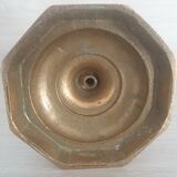 Old brass candle holder