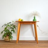 Wood and vintage formica desk 1960s
