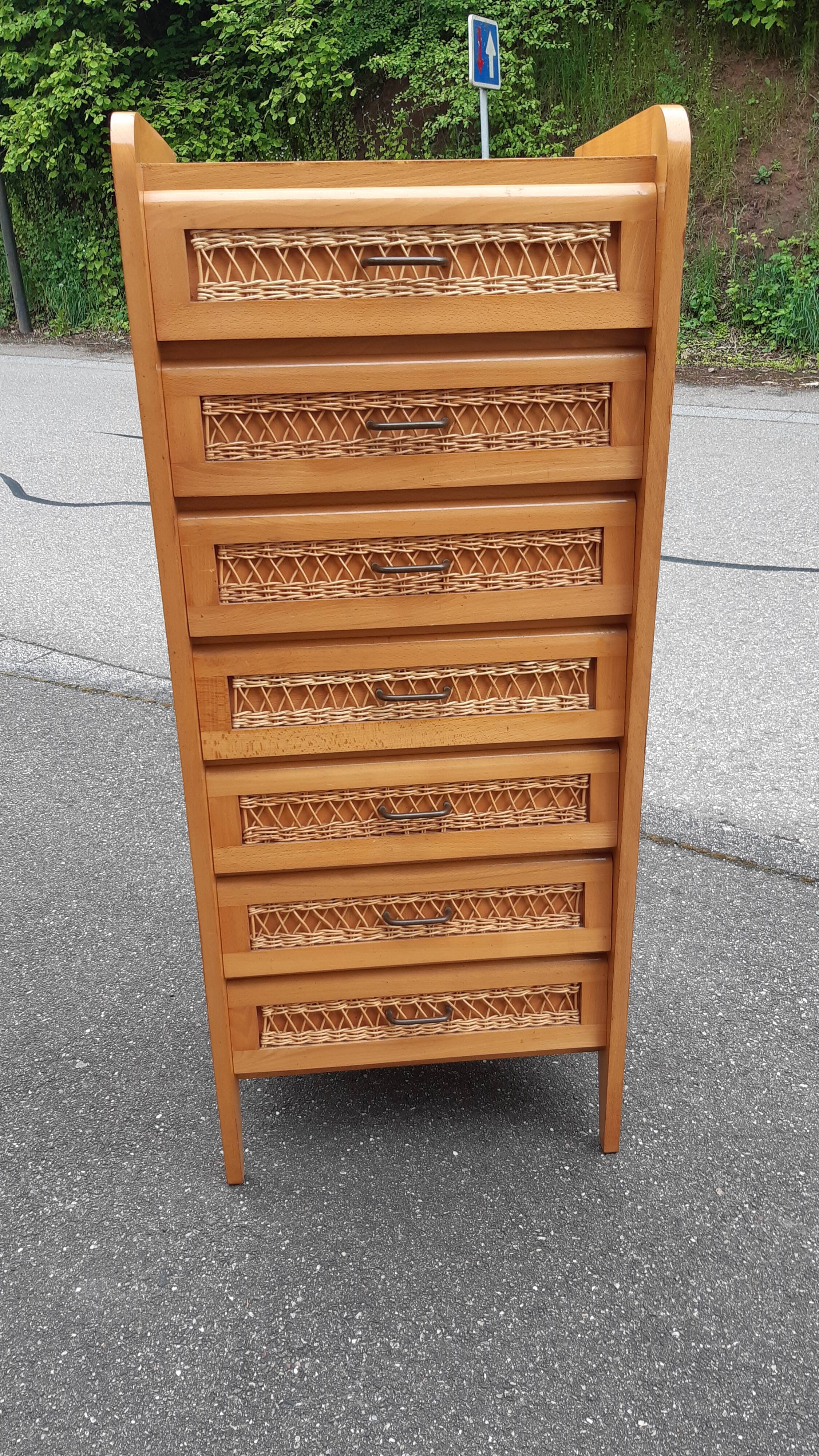 Vintage rattan chiffon