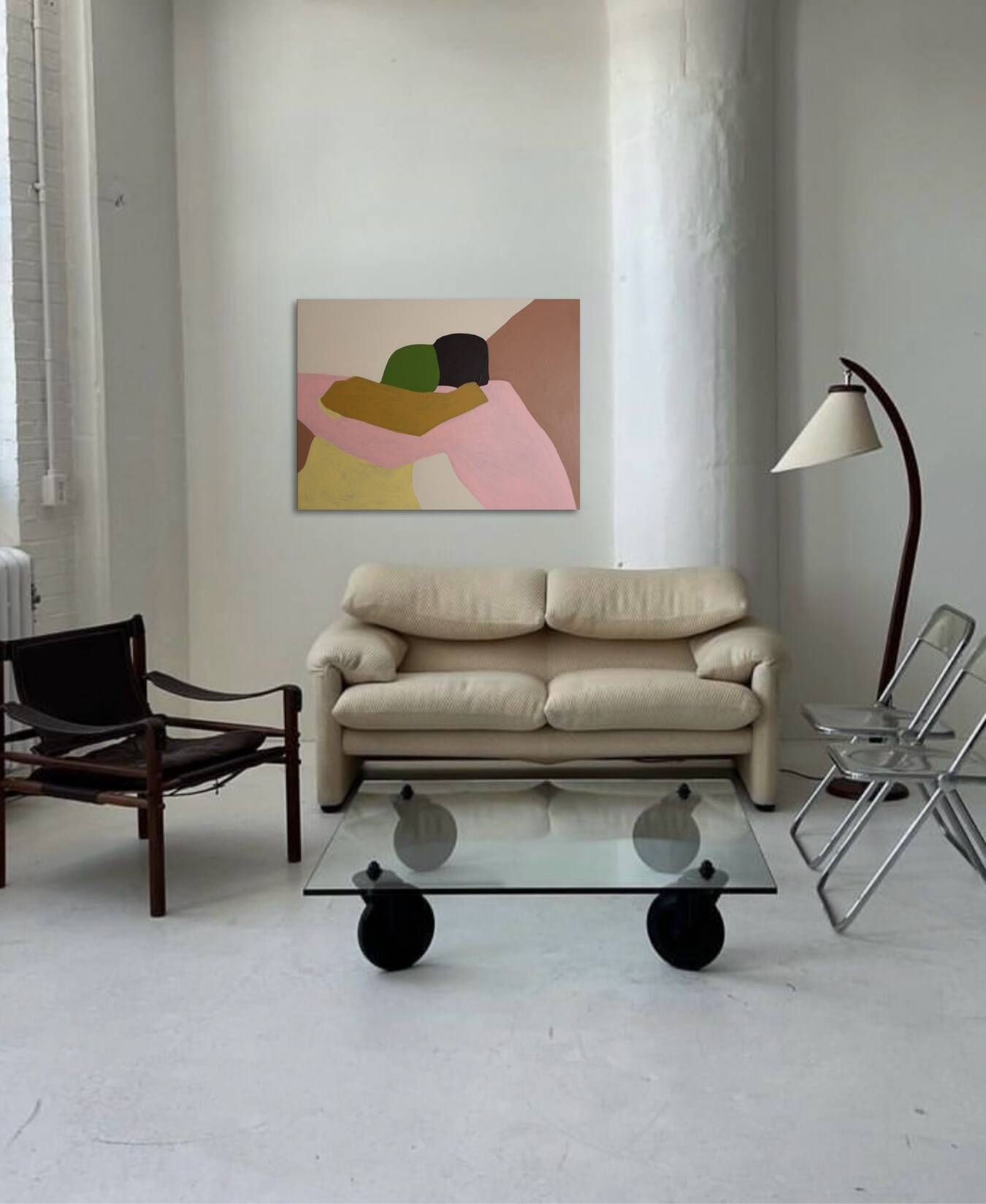Painting on stretched canvas 80x60cm "in your arms" by bodasca
