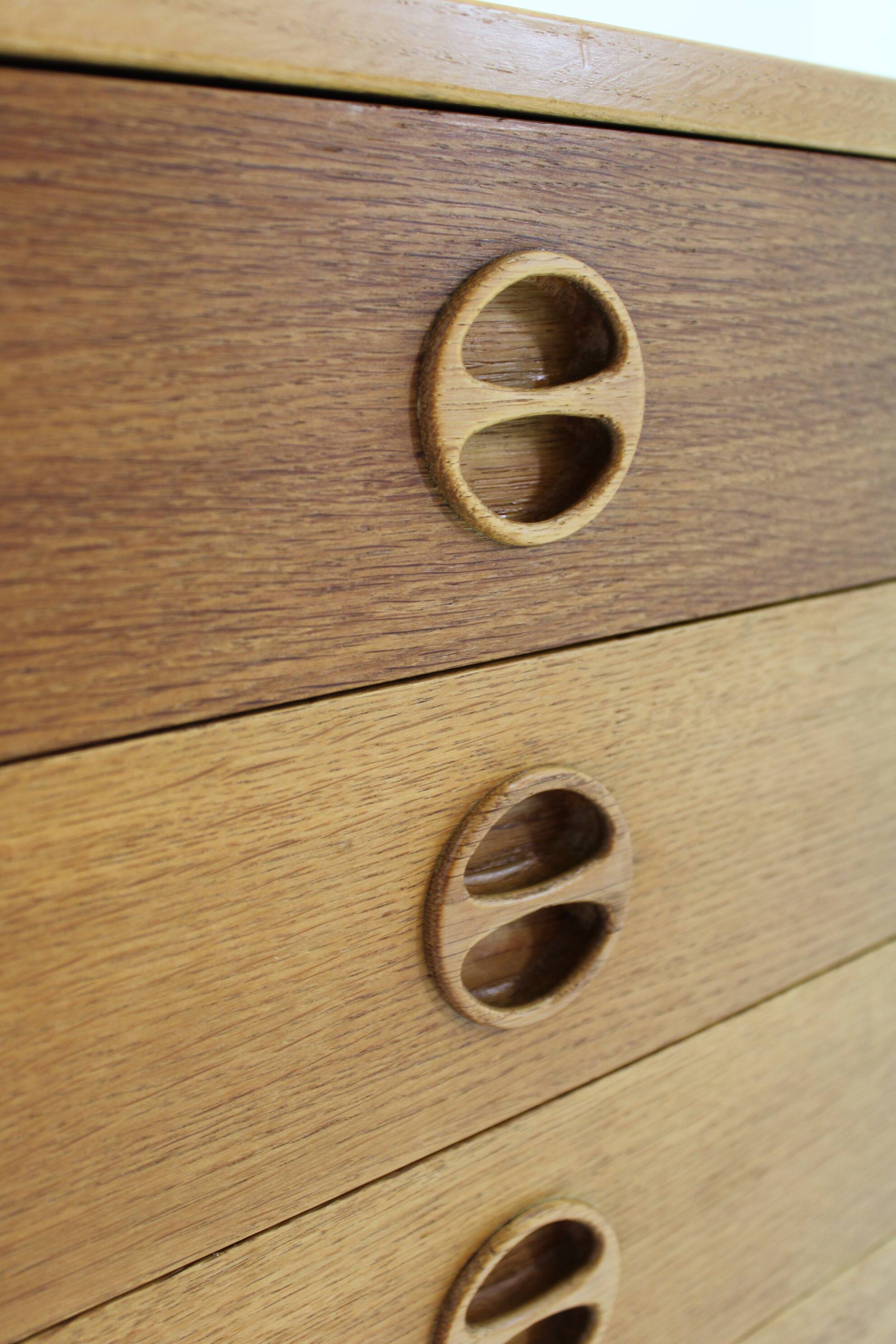 1960s Upcycled Oak Chest of Drawers, Denmark