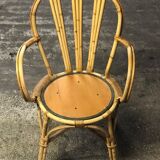 Lot de 6 fauteuils en rotin