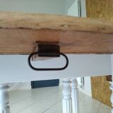 Renovated oak folding table