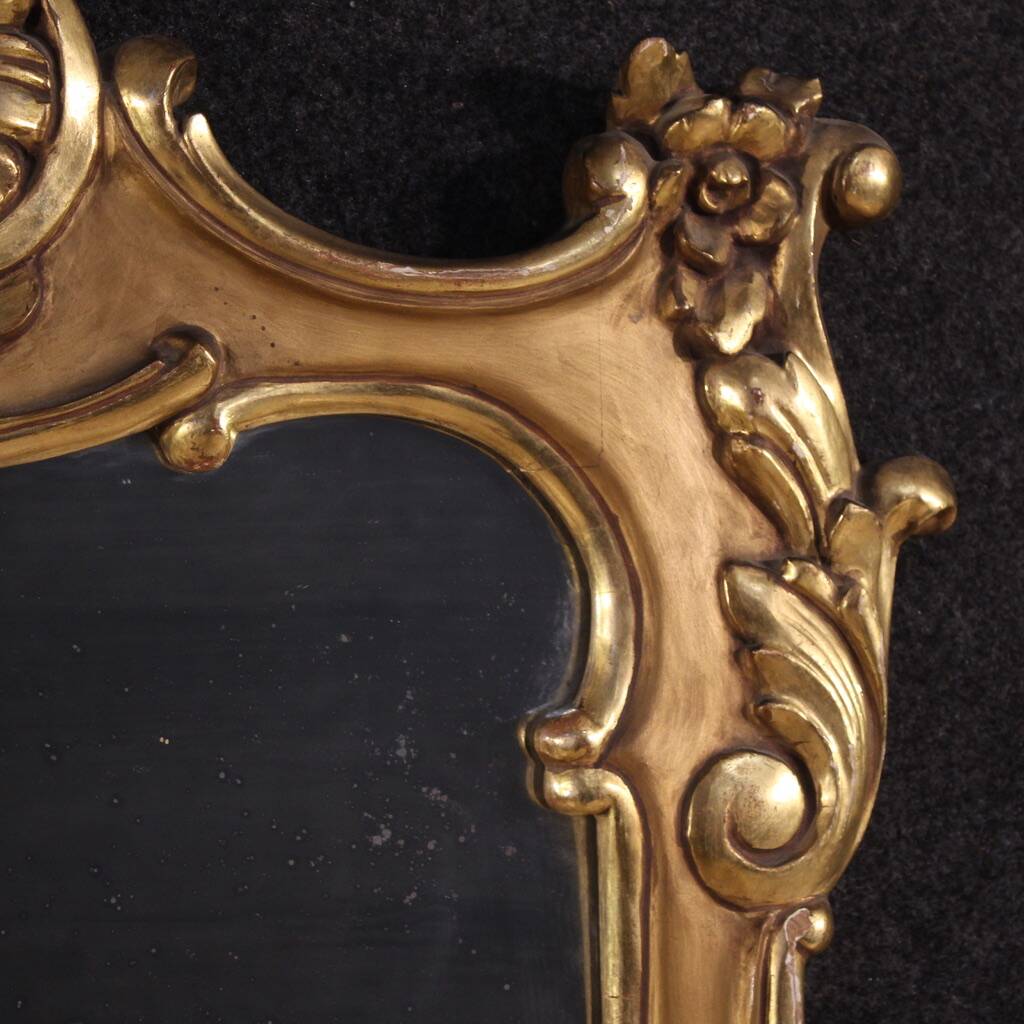 20th century painted and gilded Italian mirror