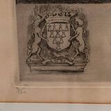 Gravure par René Pinard Archidiaconé de la Mée Nantes