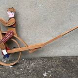 Old wooden push toy