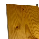 Vintage wooden wall rack bookshelf in pine