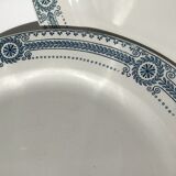 6 Flat Plates Iron Earth Carina U&C Sarreguemines (4lots)