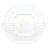 Antique octagonal dish in English "Bone China" opaque cream earthenware COPELAND SPODE England