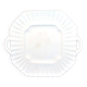 Antique octagonal dish in English "Bone China" opaque cream earthenware COPELAND SPODE England