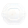 Antique octagonal dish in English "Bone China" opaque cream earthenware COPELAND SPODE England