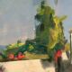 Original Swedish Oil on Canvas – “Town” by Mats Rydstern – Signed – Vintage & Framed – 37 × 49 cm (14.6" × 19.3")