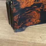 Lacquer screen 1900 4 leaves china tops