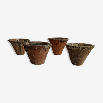 Old terracotta sap pots