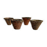 Old terracotta sap pots