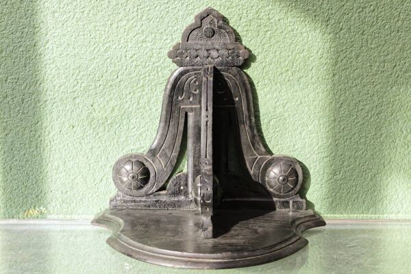 Console d'applique Napoléon III en bois noirci