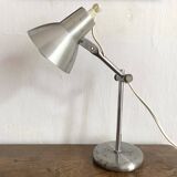 Lampe cocotte , lampe de bureau argentée