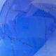 Blue glass vase