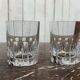 Set of 6 crystal whisky tumblers from Baccarat, Rotary model.