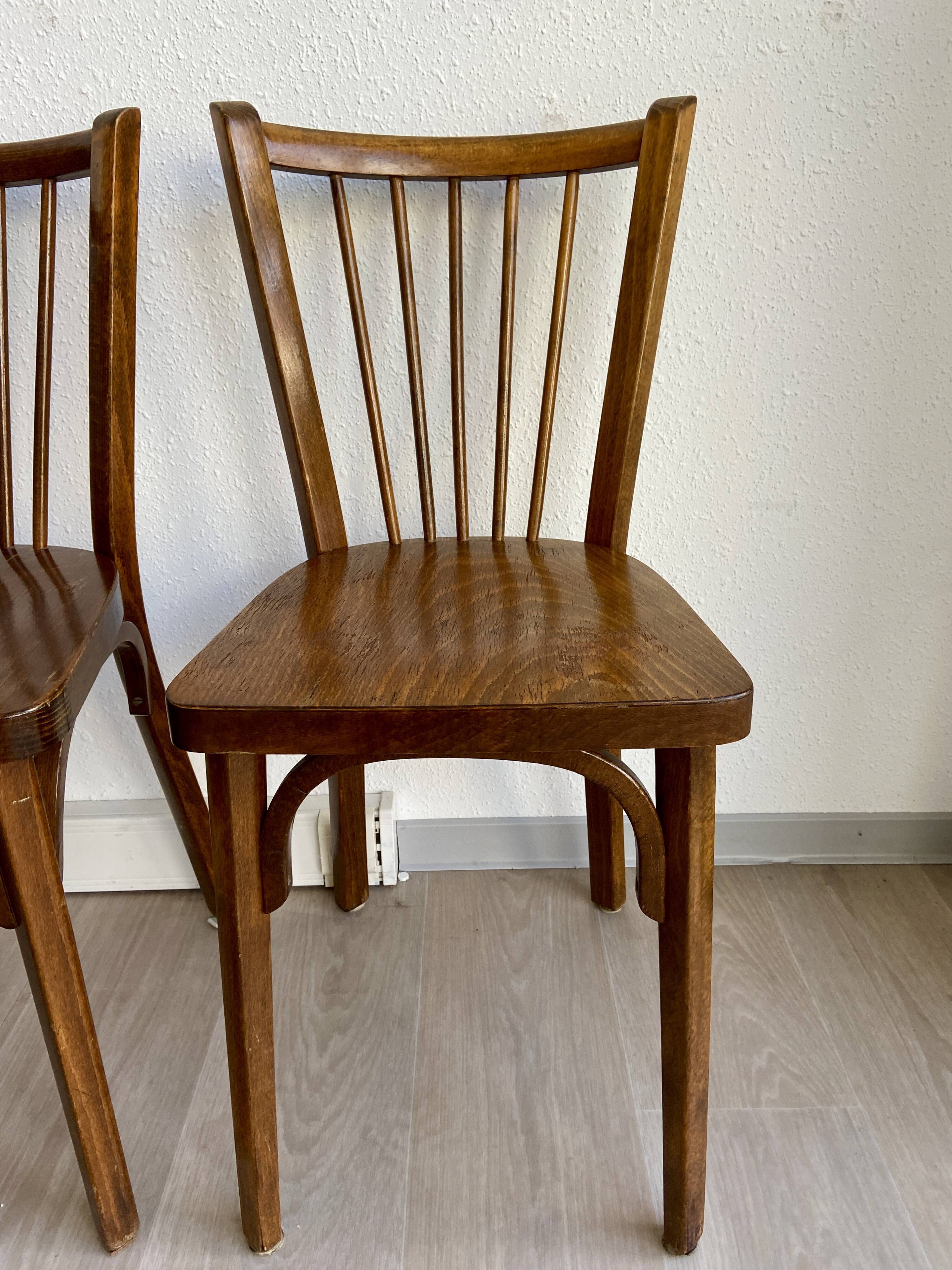 Set of 6 bistro chairs Baumann 60s