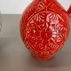 Set of 2 fat lava pottery vase made Bay Ceramics, Germany