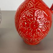 Set of 2 fat lava pottery vase made Bay Ceramics, Germany