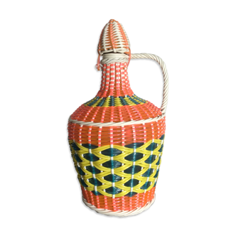 Vintage scoubidou bottle