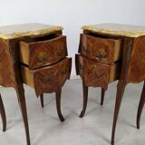 Pair of Louis XV style bedside tables