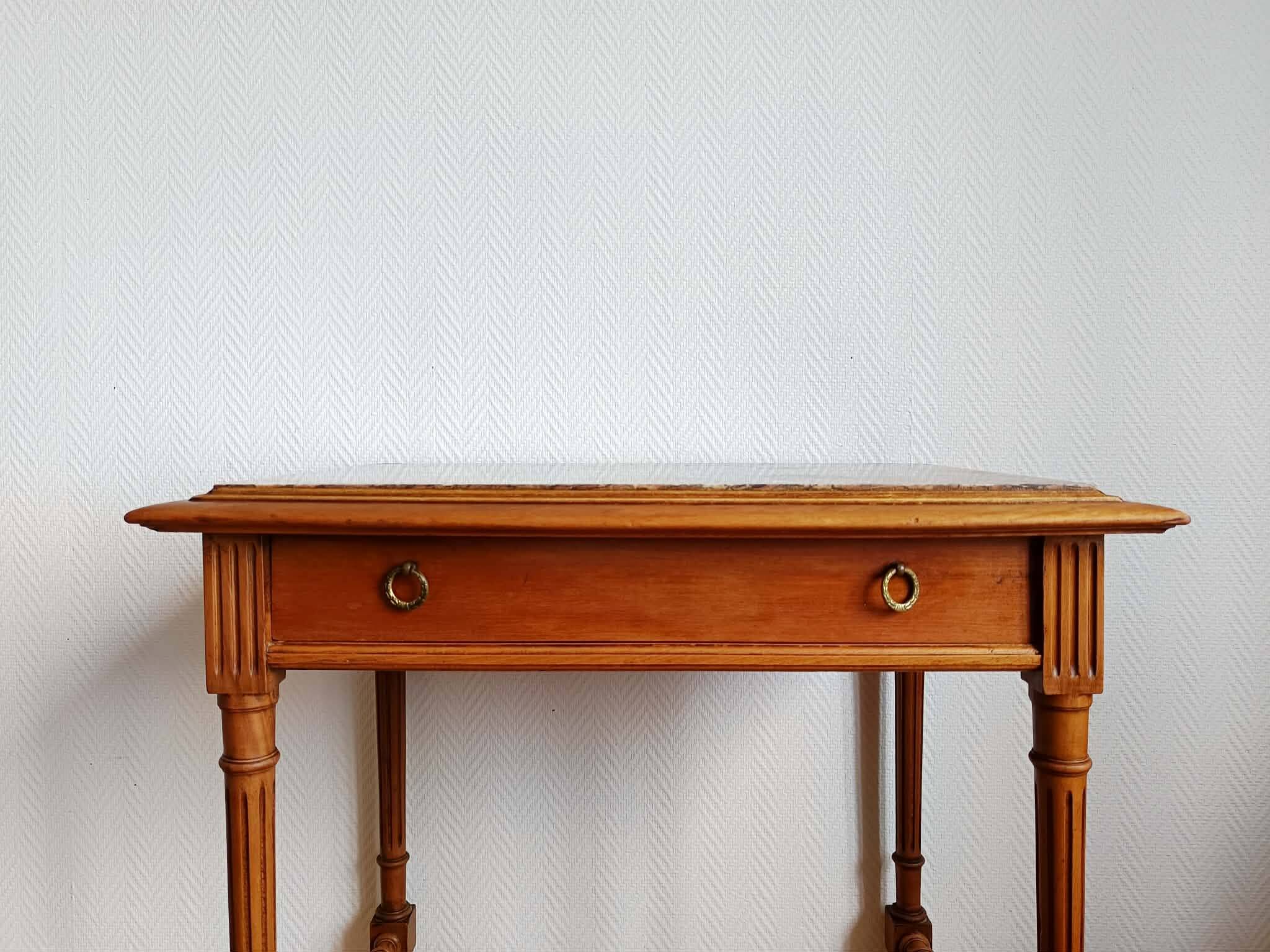 Middle table office marble Louis XVI style