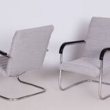 Paire de fauteuils Bauhaus restaurés, Anton Lorenz, Mücke Melder, Tchéquie, années 1930