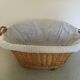 Wicker laundry basket
