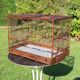 Cage à oiseaux bois année 50