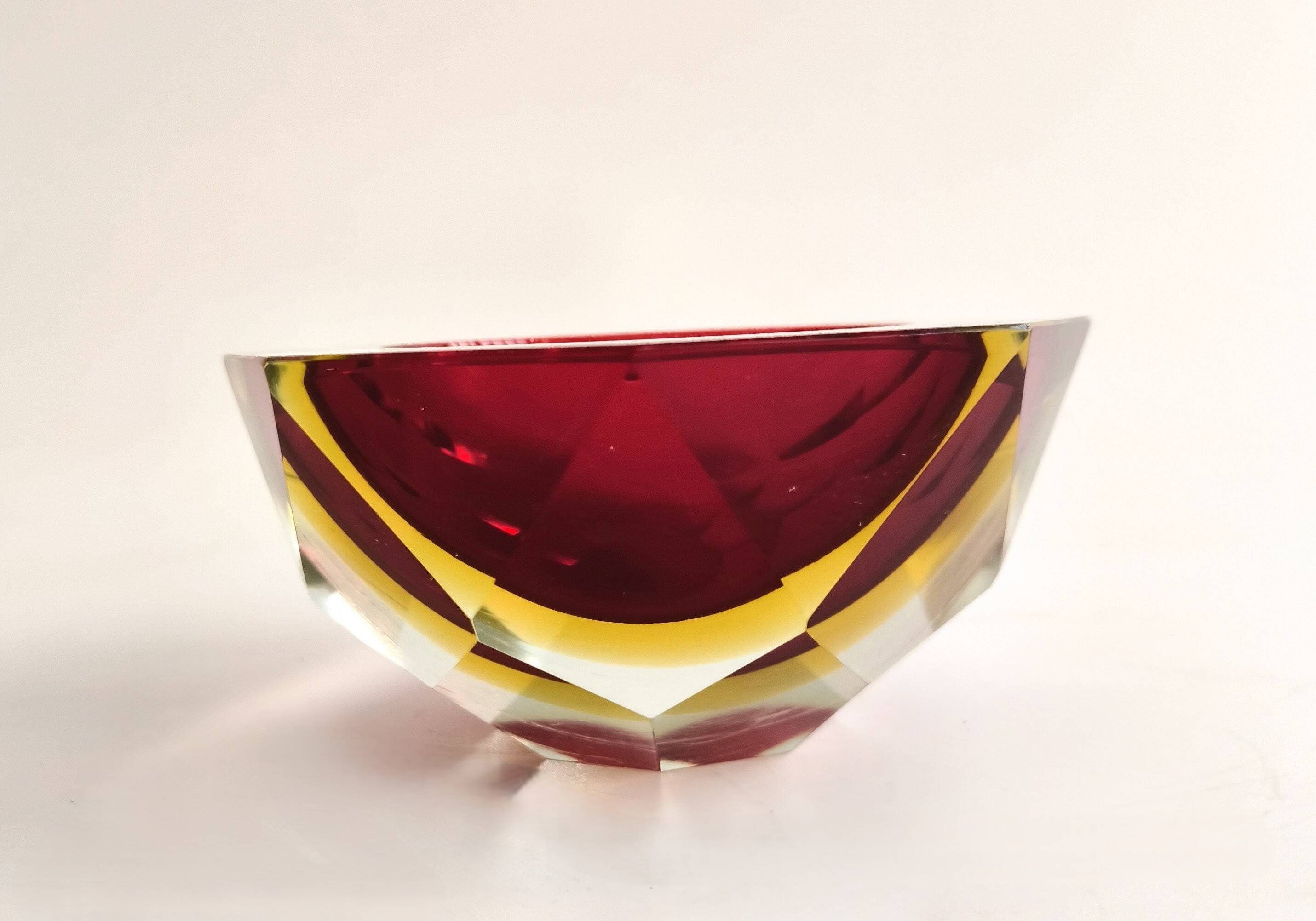 Cenicero in Murano crystal by Flavio Poli años 60