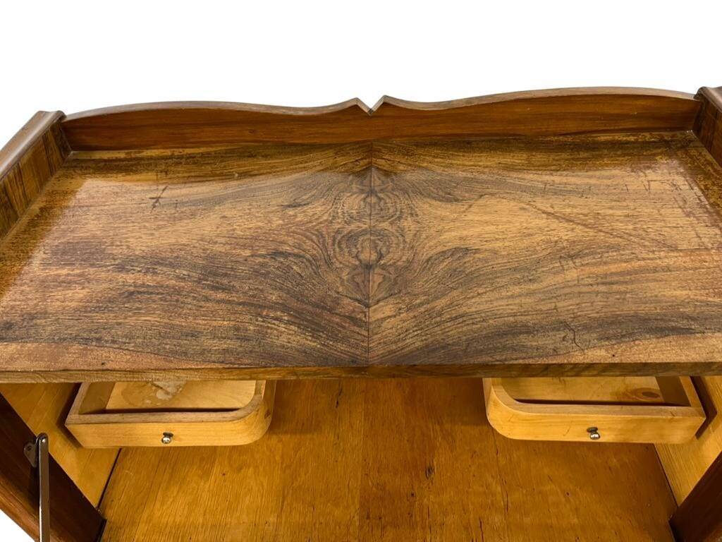 vintage Art Deco wooden armoire / bar