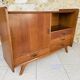 Oak storage unit, splayed legs circa 1950s