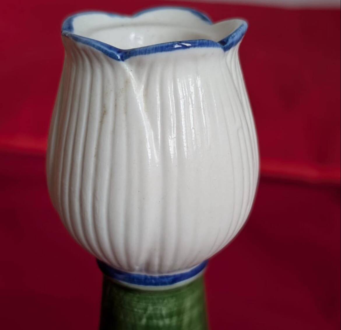 Ceramic flower candle holder